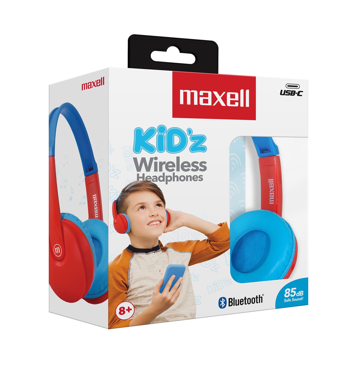 Audífonos Inalámbrico Para Niño Bluetooth BT-350 Azul Rojo