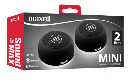 Parlantes Maxell Mini Tws Bluetooth Con Iluminación Led
