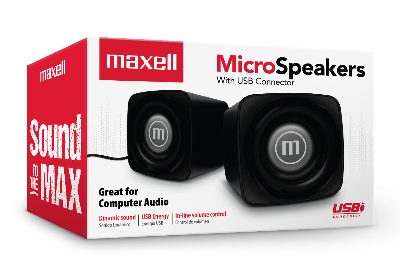 Parlantes Maxell Escritorio Ss-120 3.5mm Negro